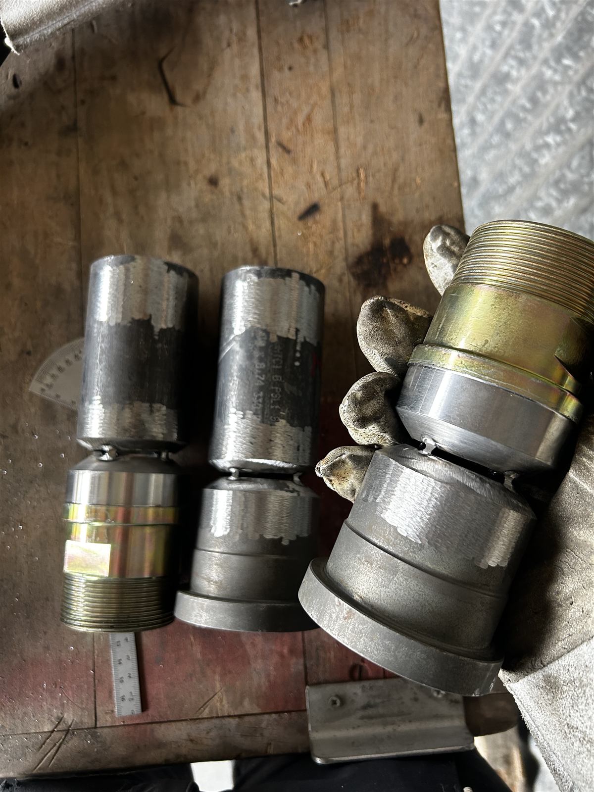Finition TIG acier DN50 Schedule 160 — rendu final joint hydraulique 400 bar