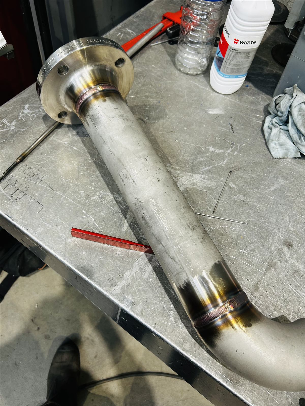 Soudure TIG acier inoxydable 316L Schedule 80 — tuyauterie industrielle, Derval (44)