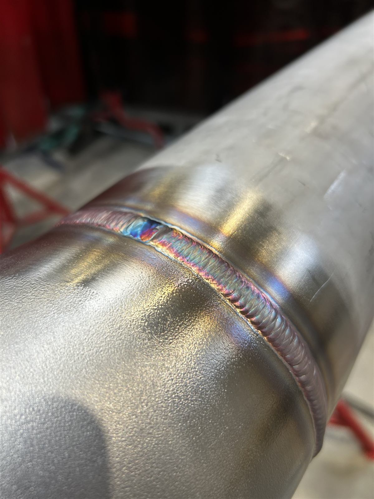 Soudure TIG tube inoxydable Schedule 80 — tuyauterie biométhane